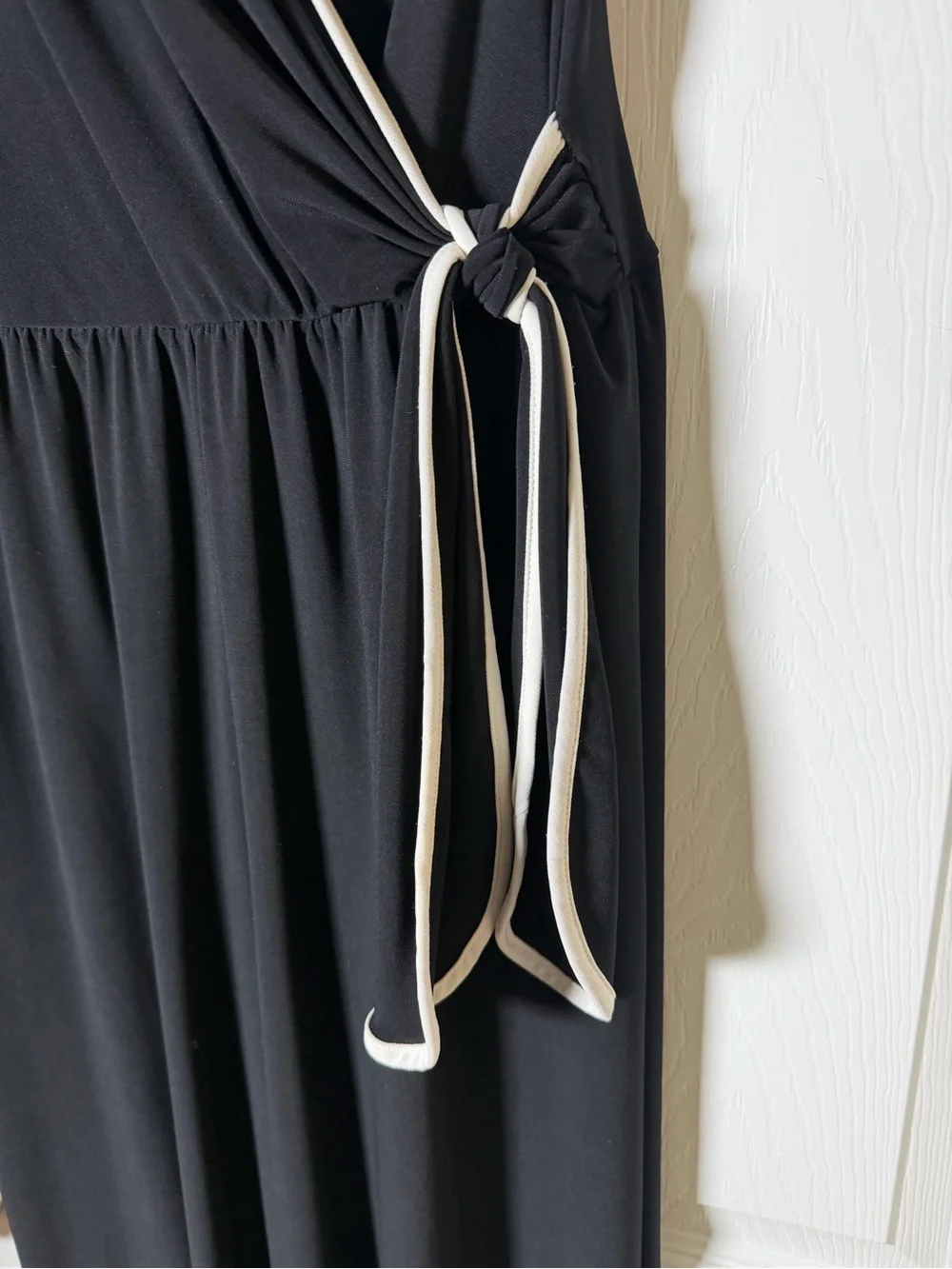 Annalee + Hope Black Jumpsuit with White Trim - Picture 2 of 4